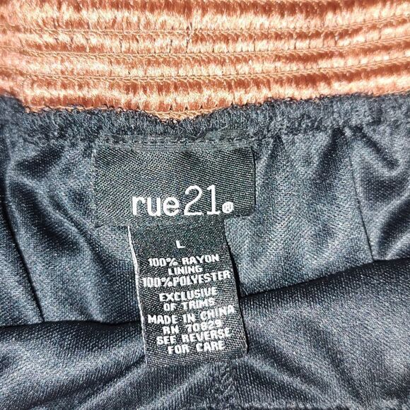 Rue21 black wide leg wide elastic band pull on casual dress pants  Sz  L - Picture 7 of 7